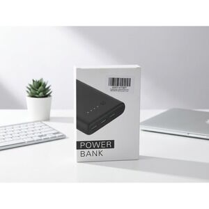 HX200Q6 Portable Charger 36800mAh Power Bank 3 USB Output Type-C Black NEW